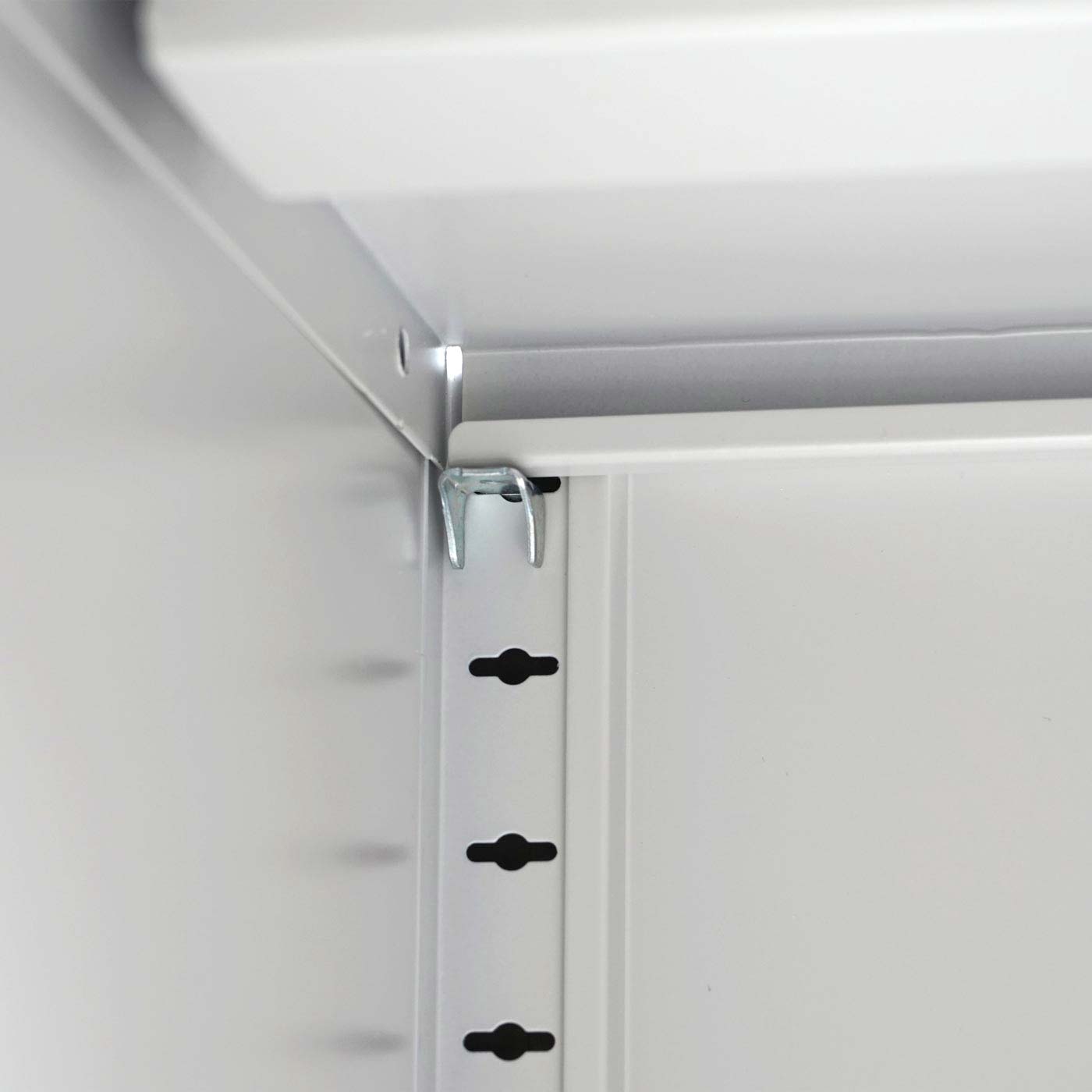 Aktenschrank Preston MCW-F41, Stahlschrank Büroschrank, mit abschließbaren Schiebetüren 90x90x45cm ~ grün