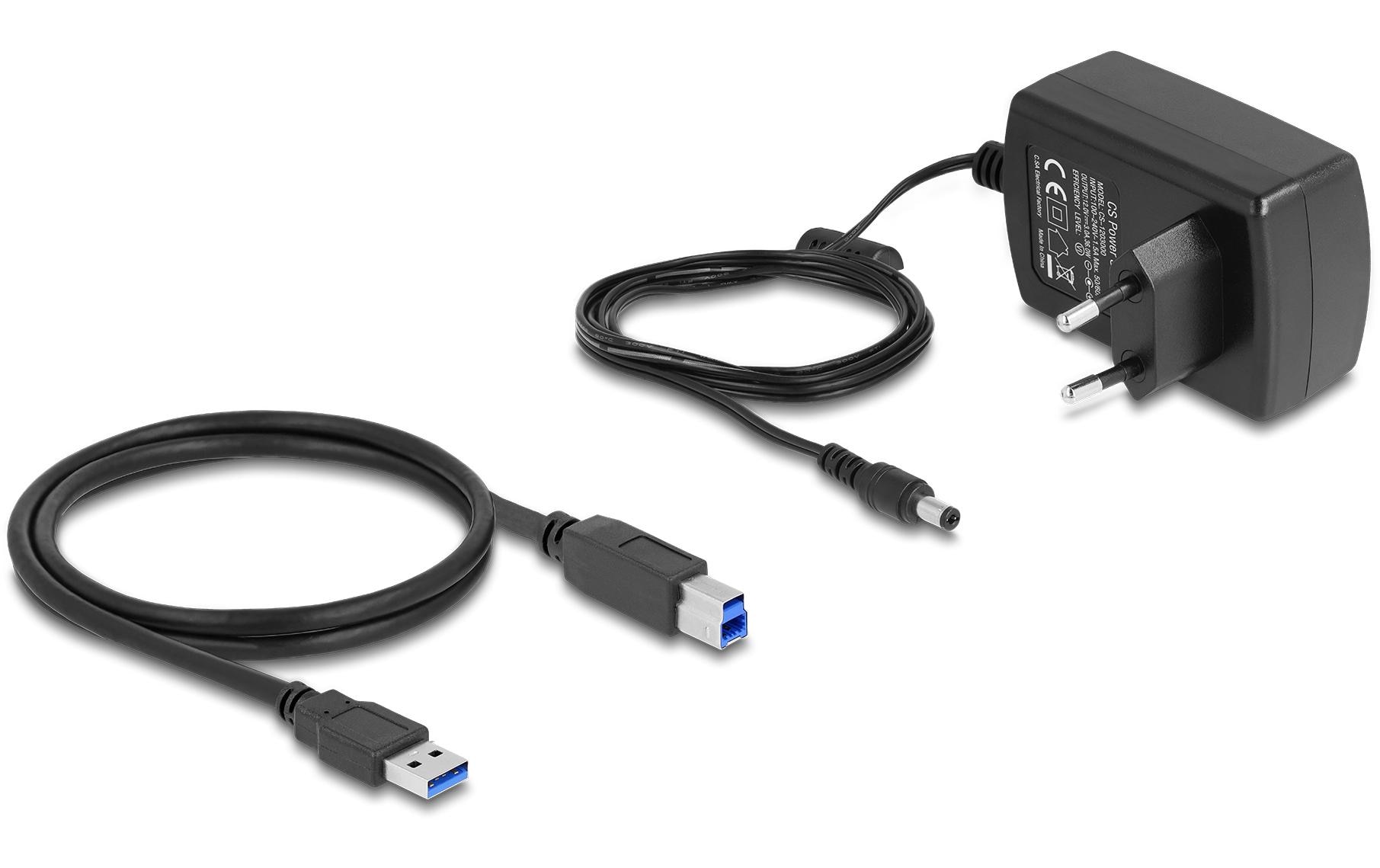 Docking- und Klonstation USB-C – 2 x SATA HDD/SSDUSB-Dockingstation für 2 x SATA HDD/SSD mit Klon Funktion und Card Reader