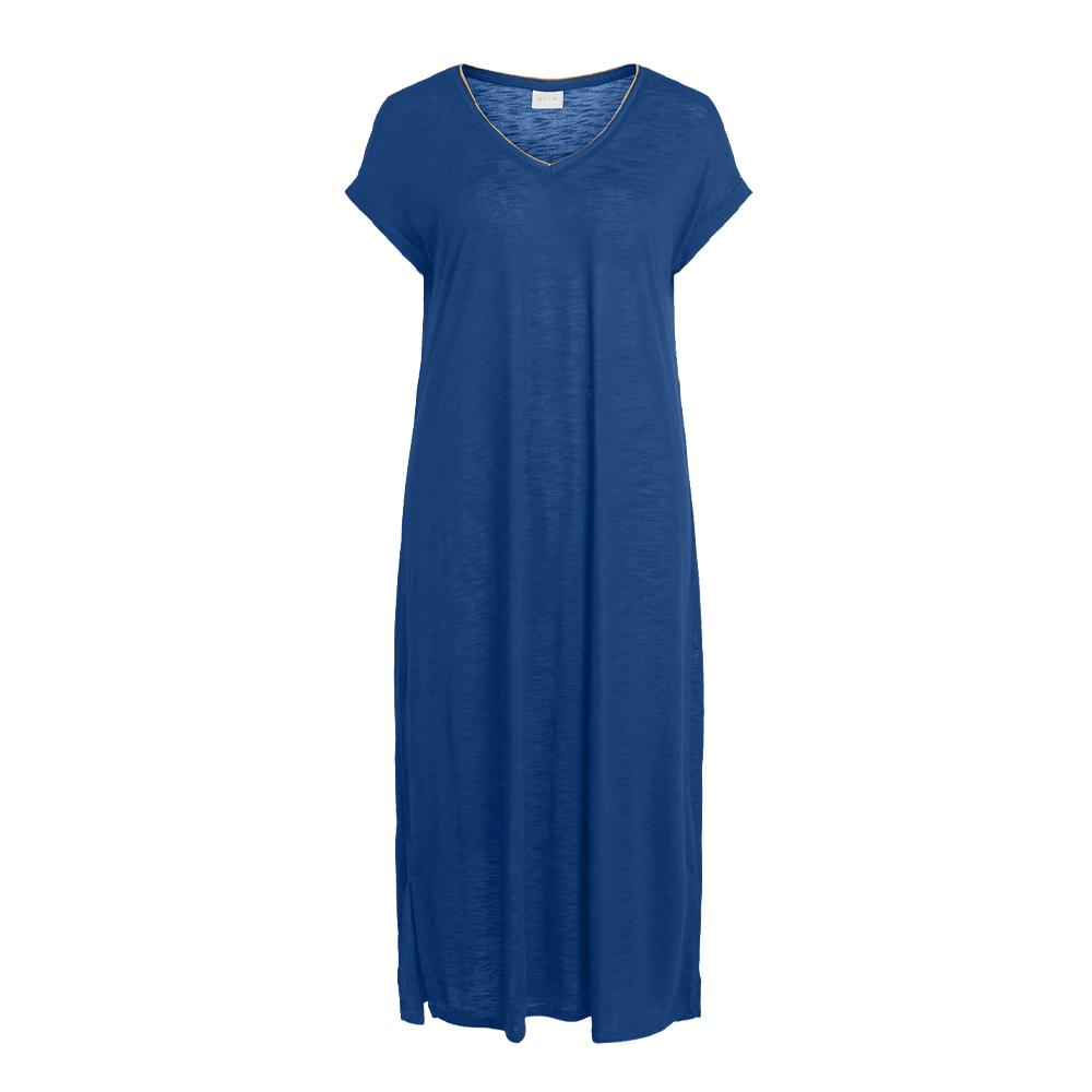 Vila Robe Longue Bleu Femme Vila Vinoel Glitter