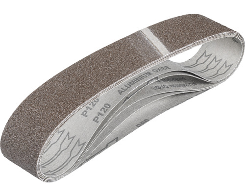 Schuurband voor Einhell bandschuurmachine, korrel 60 80 120 ongeperforeerd, 5 stuks