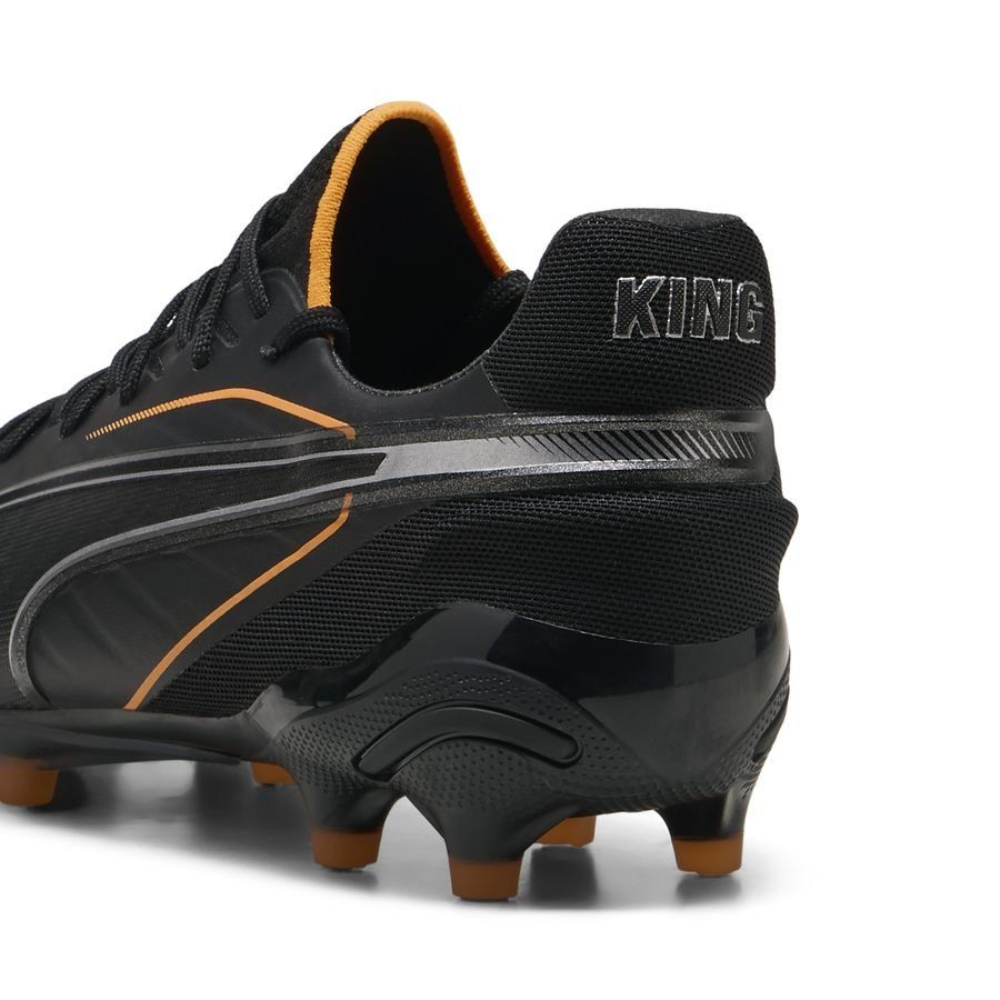 PUMA King Ultimate FG/AG Eclipse - Noir/Heat Fire/Argenté