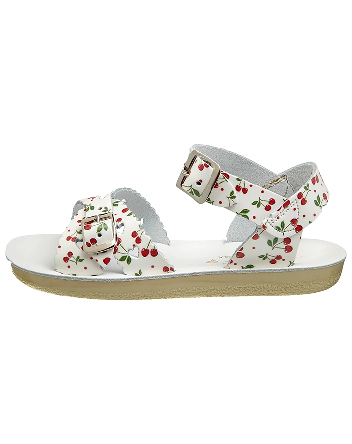 Sandalen SWEETHEART KIRSCHEN in weiß/rot