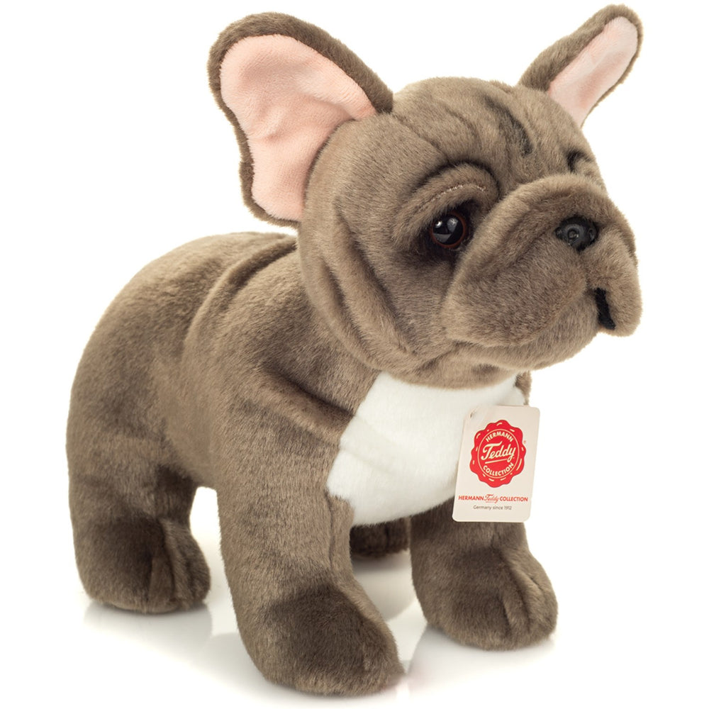 Køb Teddy Hermann Stående Fransk Bulldog Grå 30 Cm