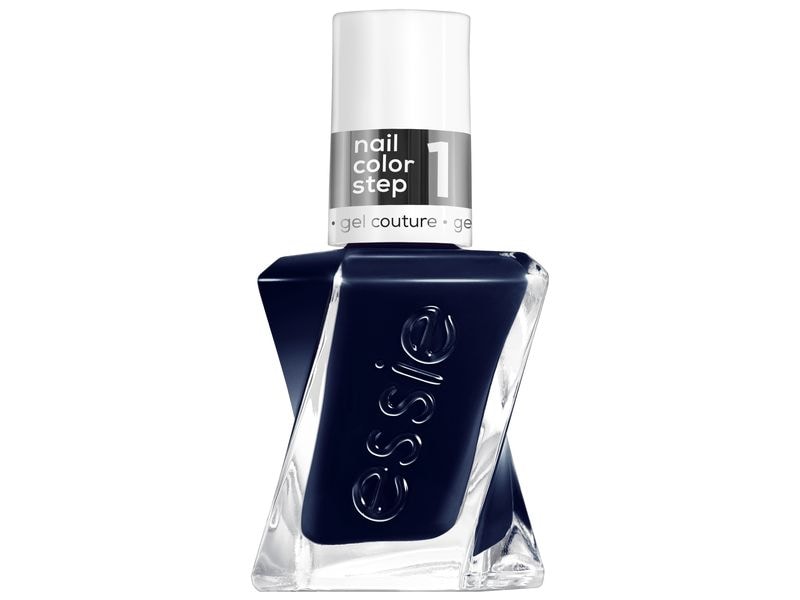 essie Nagellack Gel Couture 400 caviar bar Nagellack mit Gel-Finish ohne UV-Lampe ganz einfach von Zuhause in Salon-Gel-Qualität versiegeln