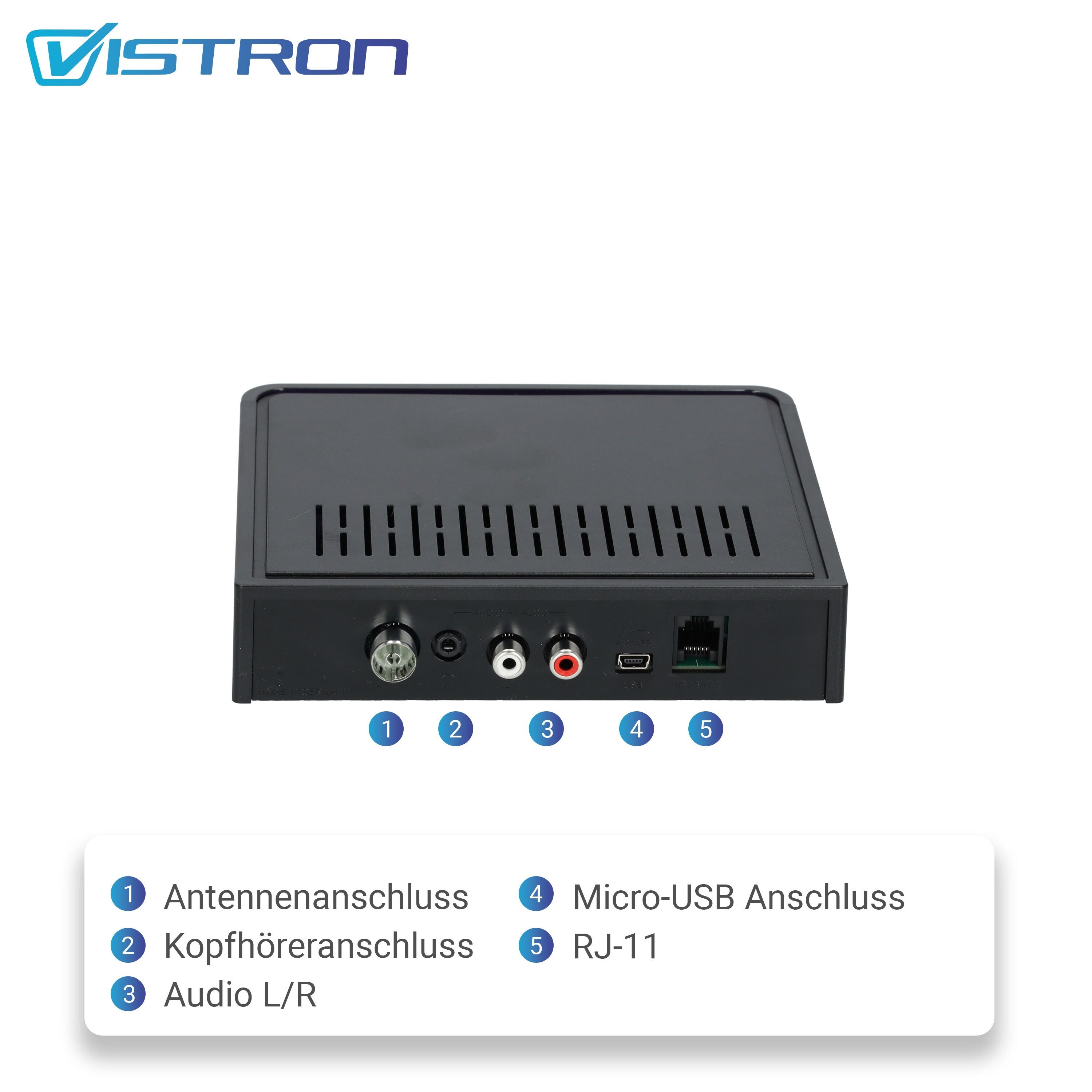Vistron Vistron YOUTUNE1 DAB+ & UKW Radiotuner inkl. Antenne