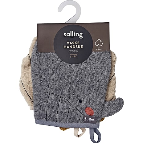Salling vaskehandsker - 3 stk.