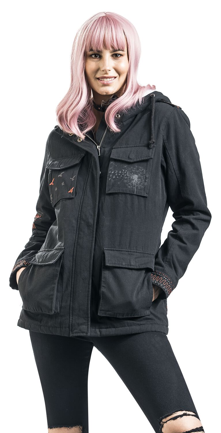 Manteau D'Hiver Imprimé & Broderies | Full Volume by EMP Veste d'hiver