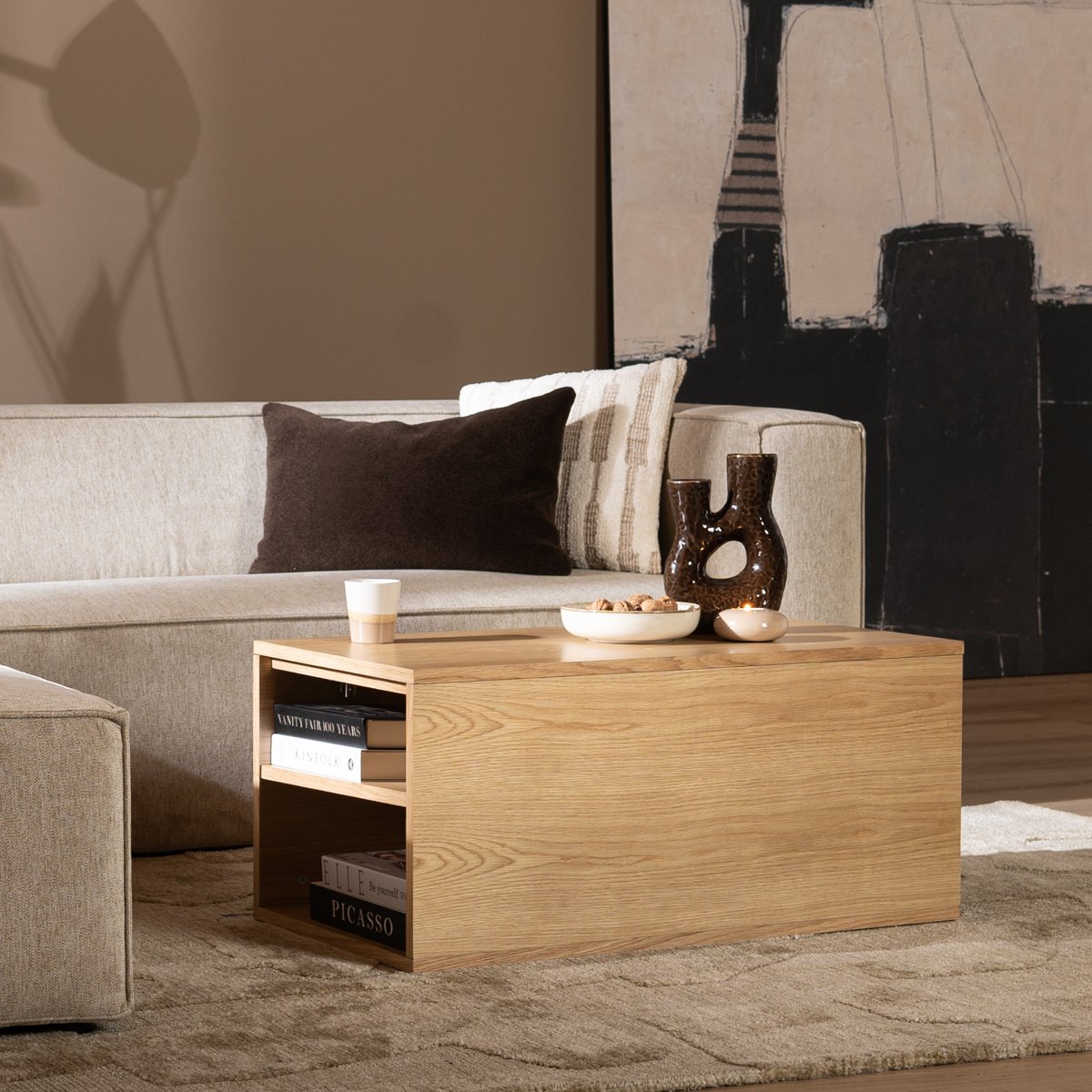 Bronx71 Salontafel Jaxx 88x46 cm blank eiken