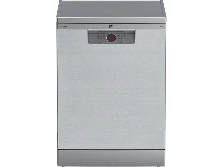 Beko BDFN26640XC, Fritstående, Fuld størrelse (60 cm), Rustfrit stål, LED, Skuffe, 16 kuverter