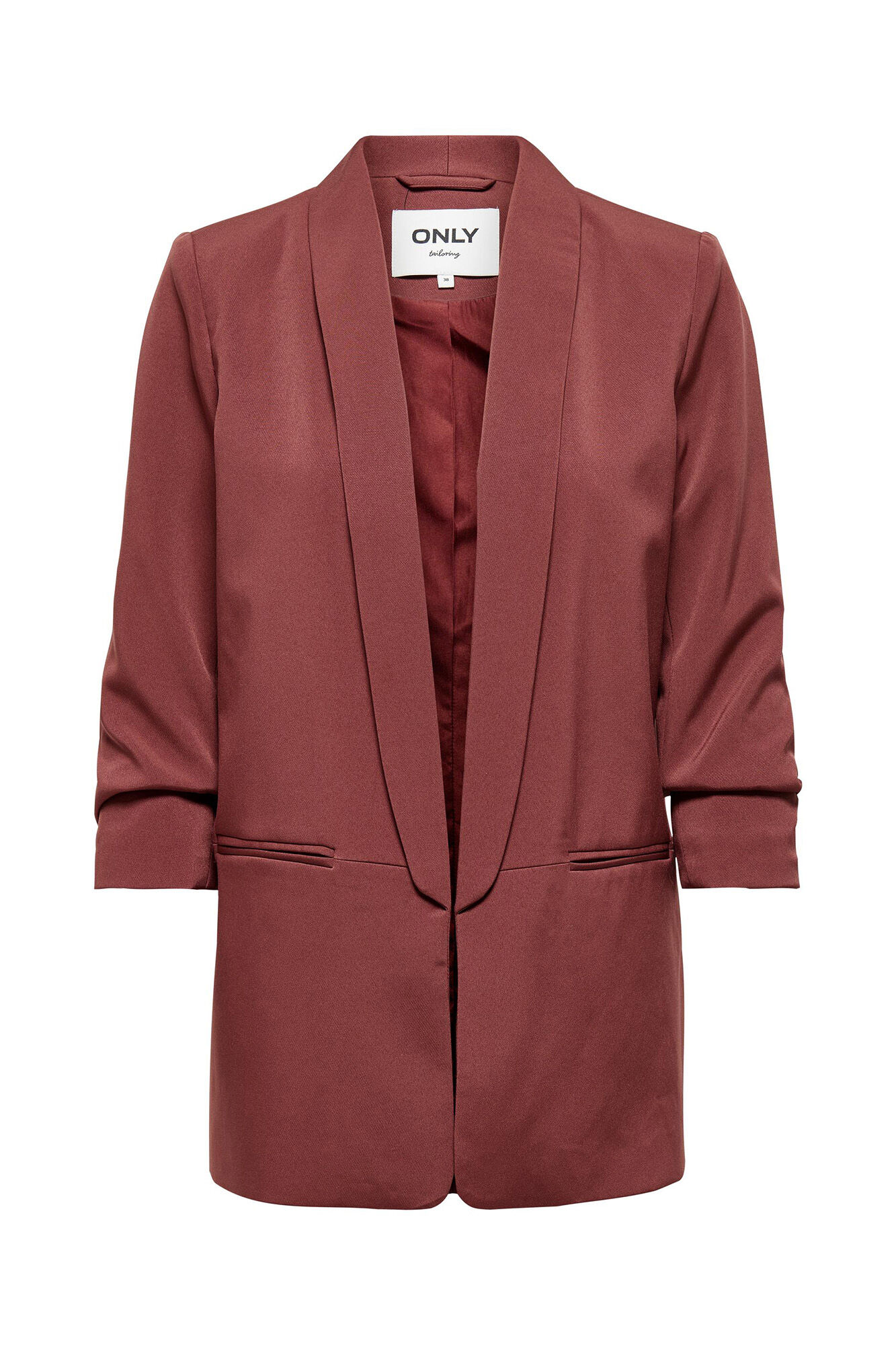 Blazer com mangas curtas e lapelas