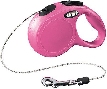 Flexi - New Classic XS 3M Snor Pink Op til8Kg