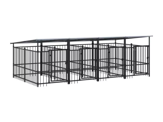 Chenil cage enclos pac noire 394 x 198 x 128 cm 02_0041770