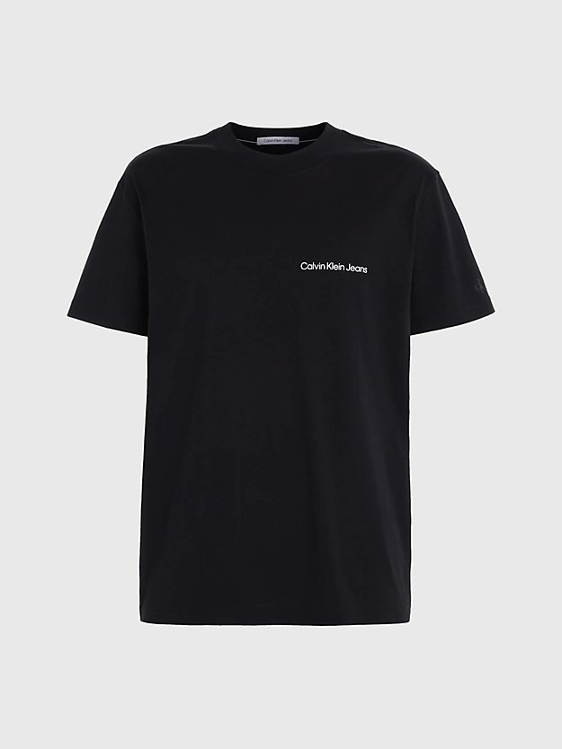 Camiseta de algodão com logo no peito.