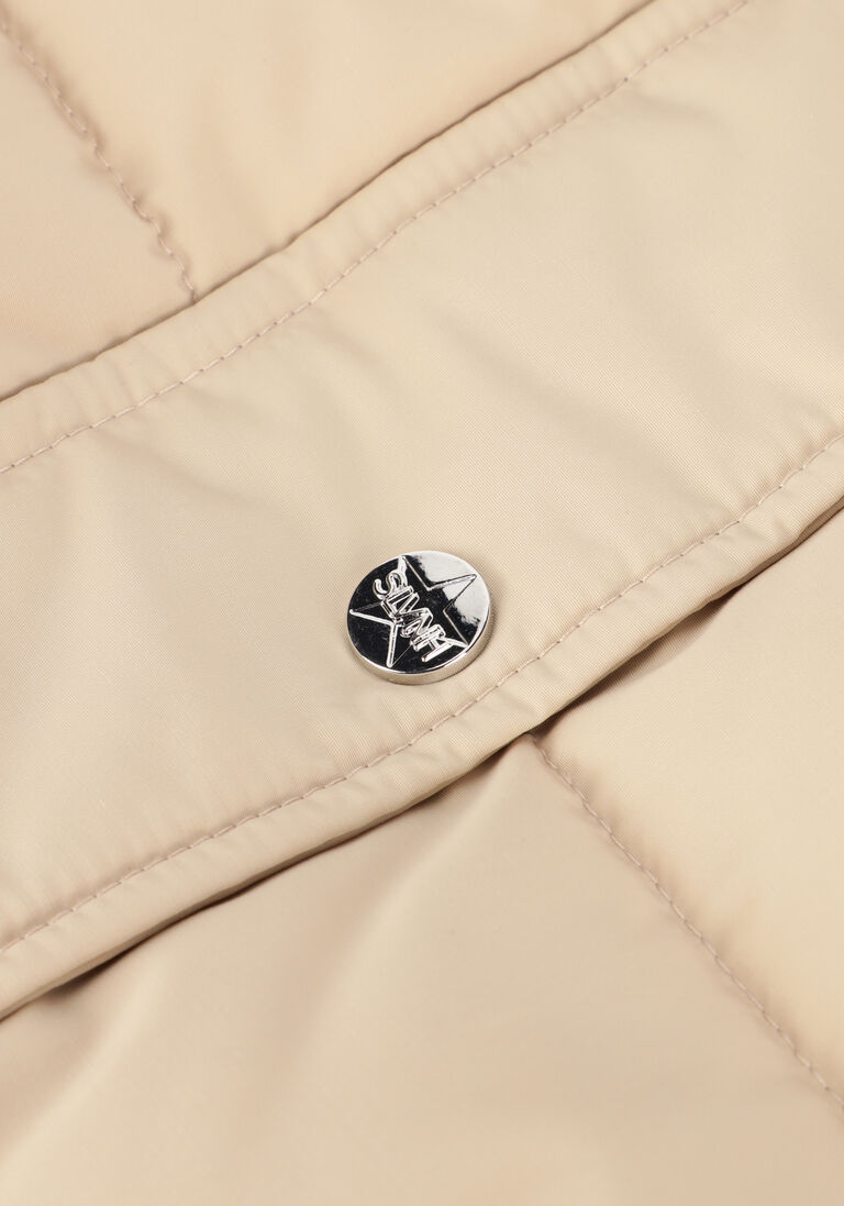 SILVIAN HEACH beige silvian heach gewatteerde jas long down jacket ibar