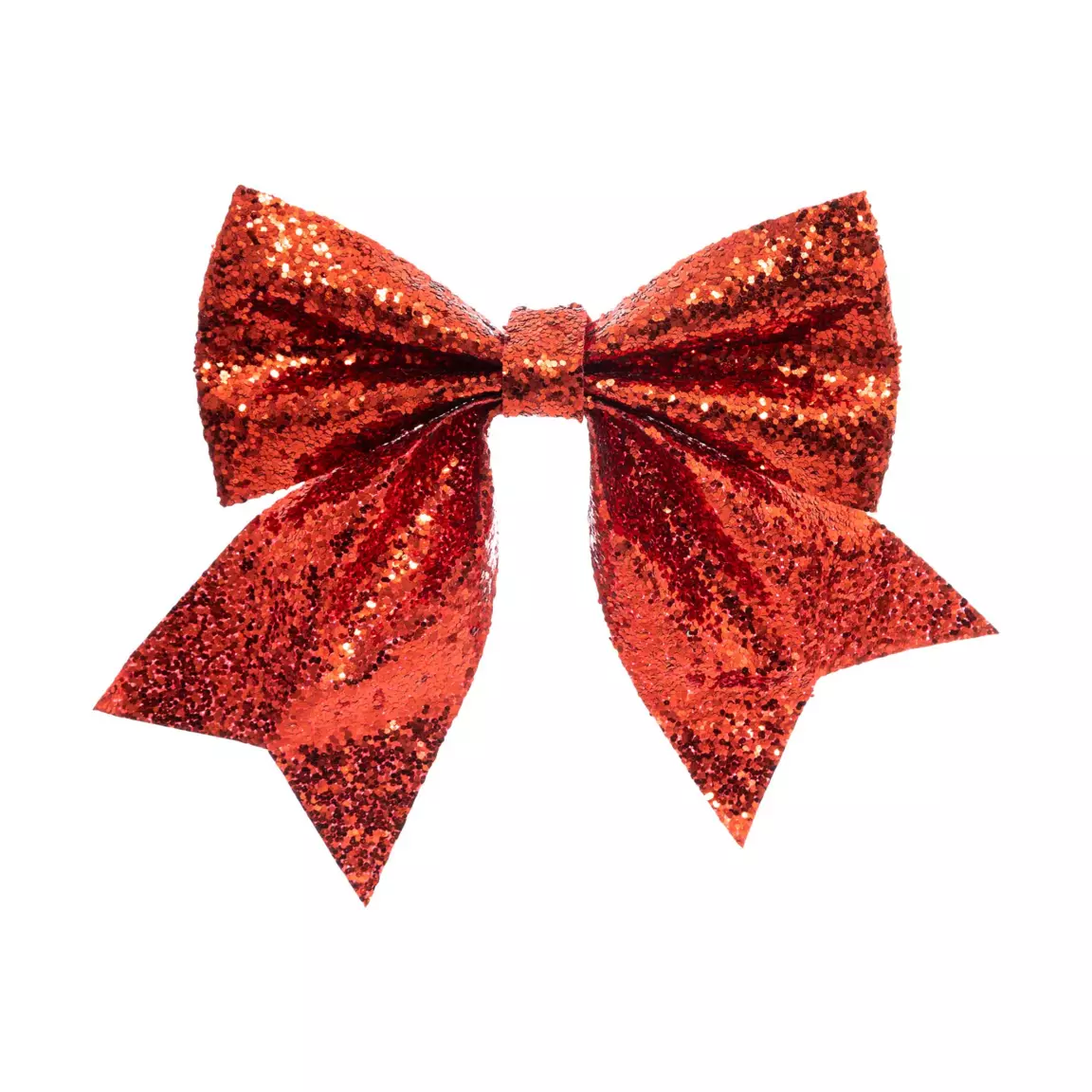 Lot de 2 nœuds (H15 cm) Paillettes Rouge