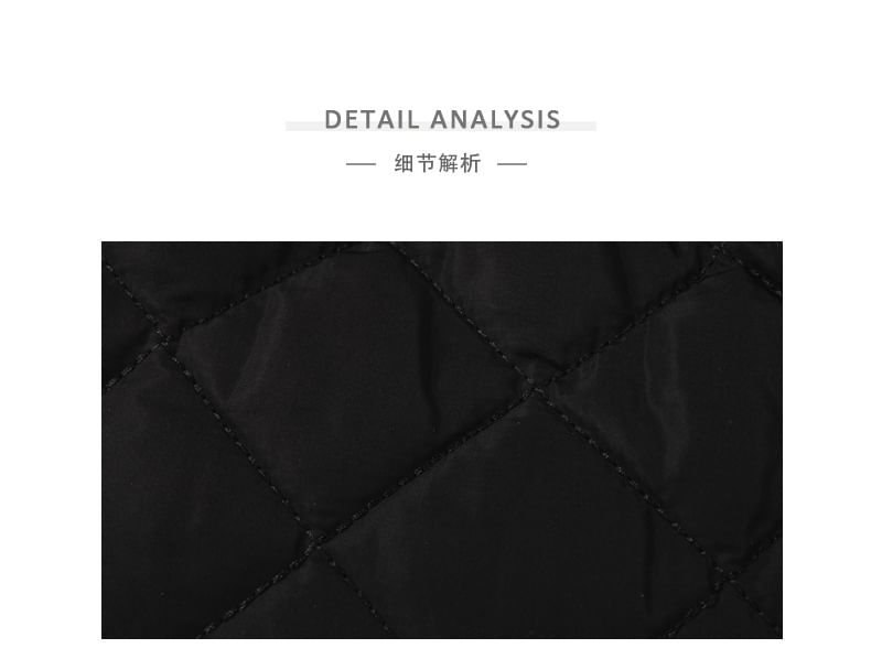 Ravajyre - Effen gewatteerde nylon schoudertas