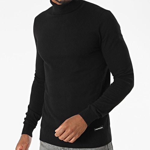 Pull Col Roulé Noir