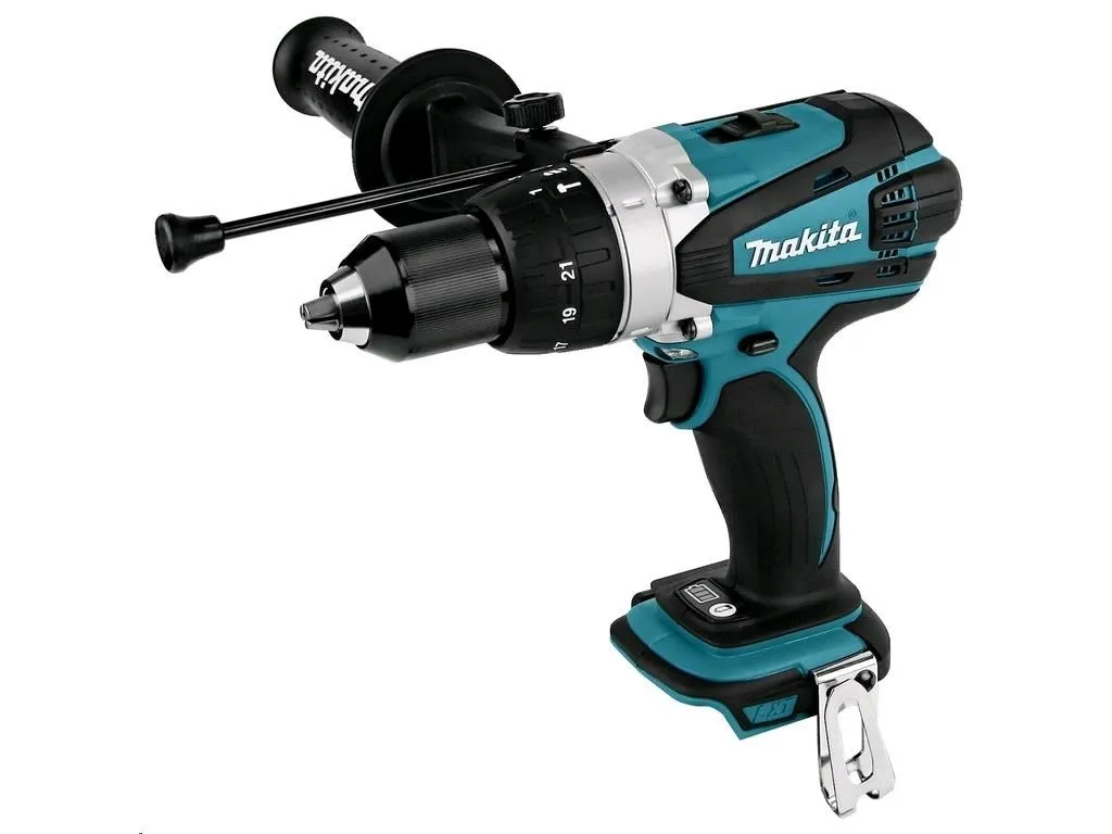 Makita DHP458Z - Hammerbor/skruemaskine - ledningfri - 2-hastigheders - nøgleløs borepatron - 91 N·m - intet batteri - 18 V