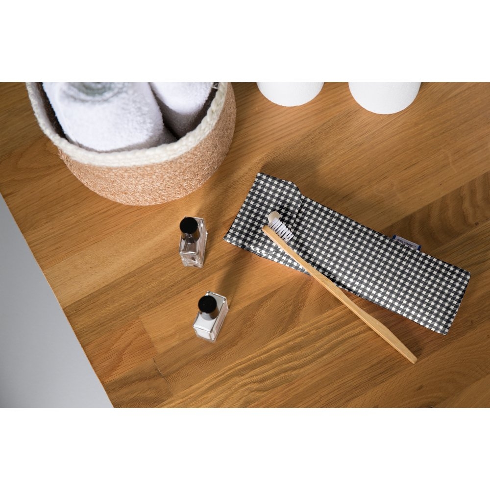 Pochette Brosse À Dents Vichy Noir