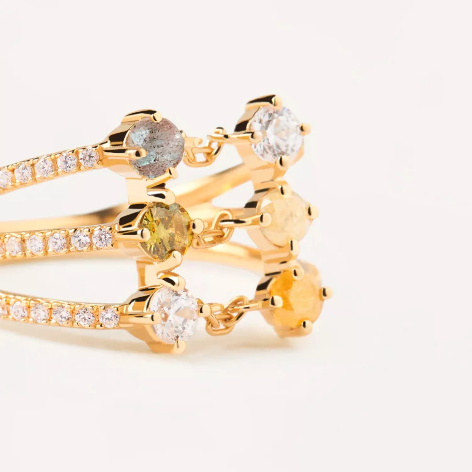 PDPAOLA Juno Ring 18 kt. Forgyldt Sølv AN01-655