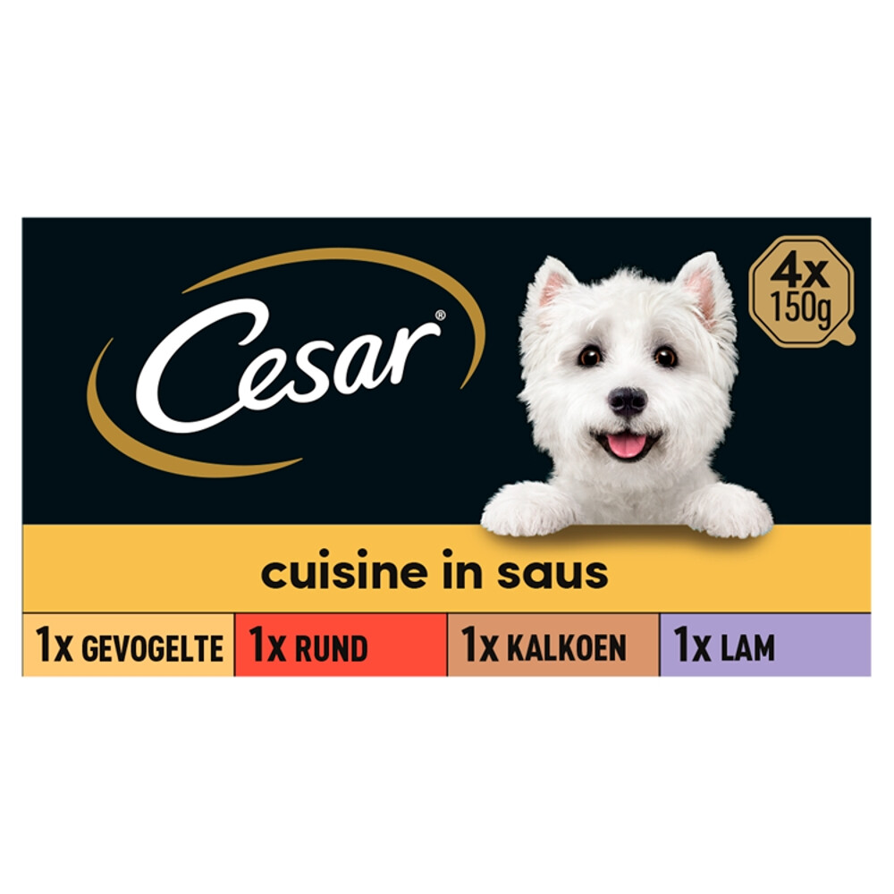 Cesar Cuisine in Saus Kuipje Multipack600 gr