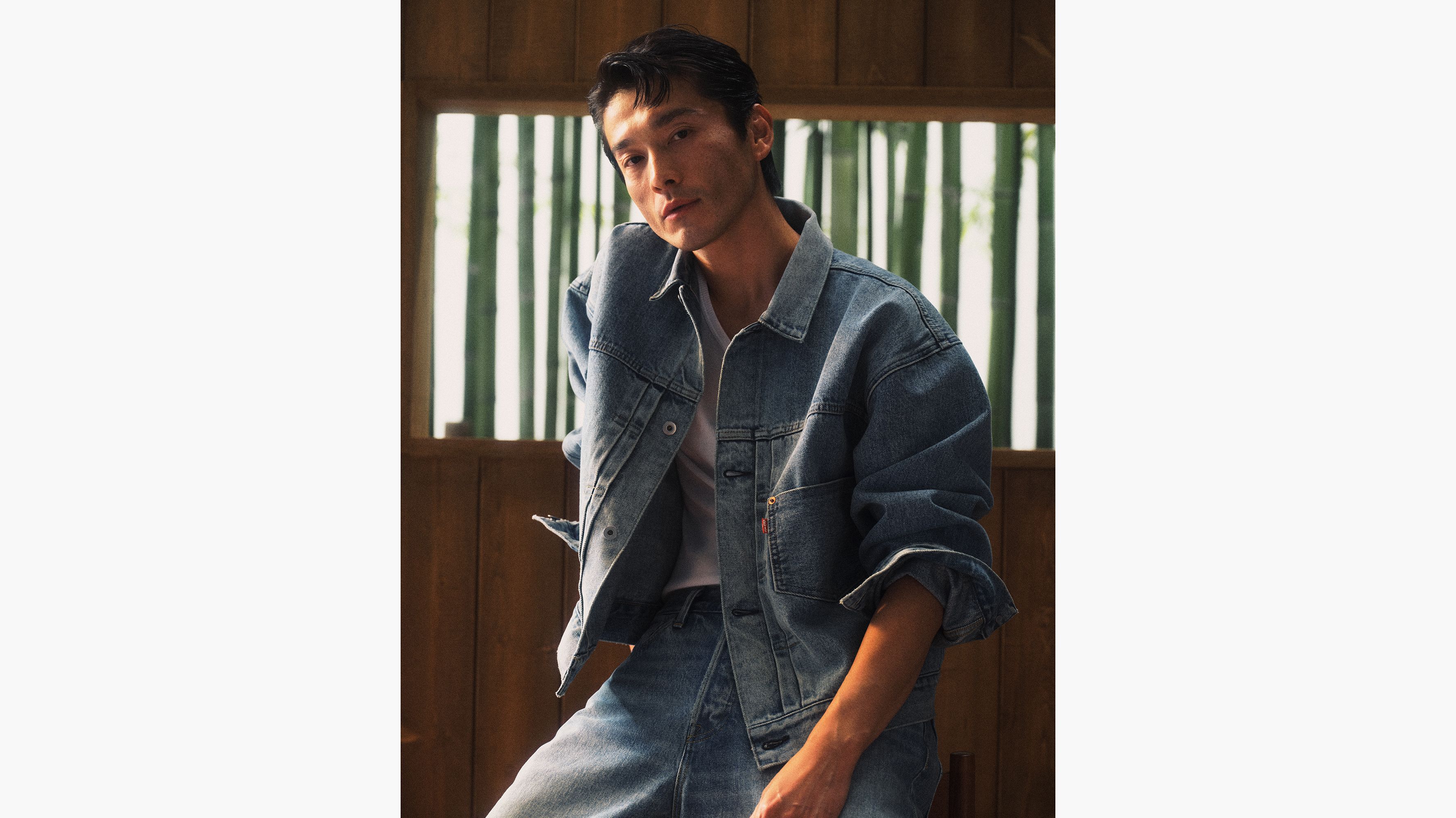 Veste Trucker TYPE I Super Wide V2 Levi's® x BEAMS - Vintage Wash - Bleu