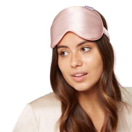 UNIQ Luksus øyemaske i 100% silke - Rose
