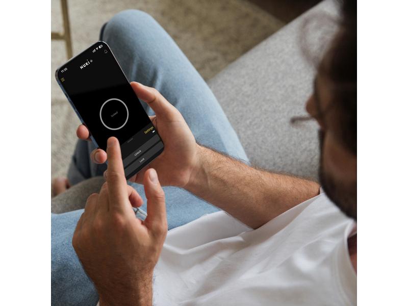 NUKI Smart Lock (4th Gen) EU-Zylinder, Weiss Elektronisches Smart Home WLAN Türschloss