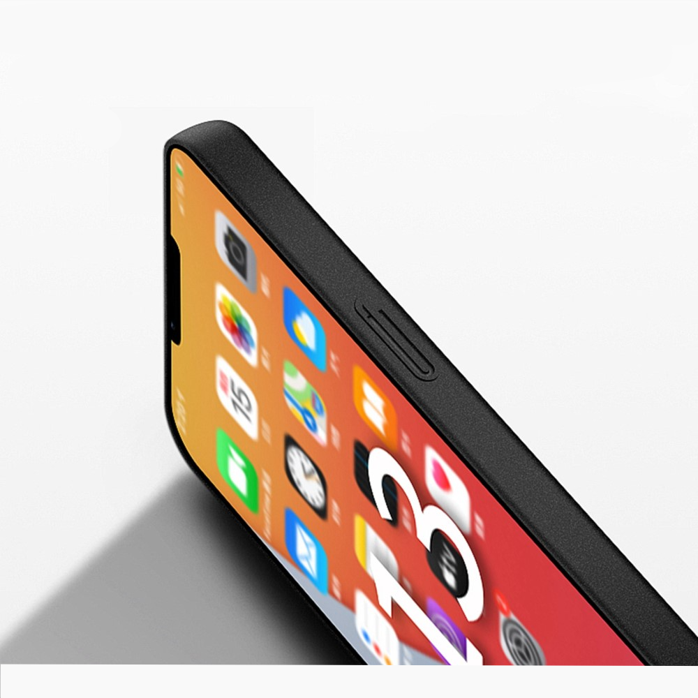iPhone 14 Pro Hülle Hardcase Super Slim   Kameraschutz - Schwarz (Matt)
