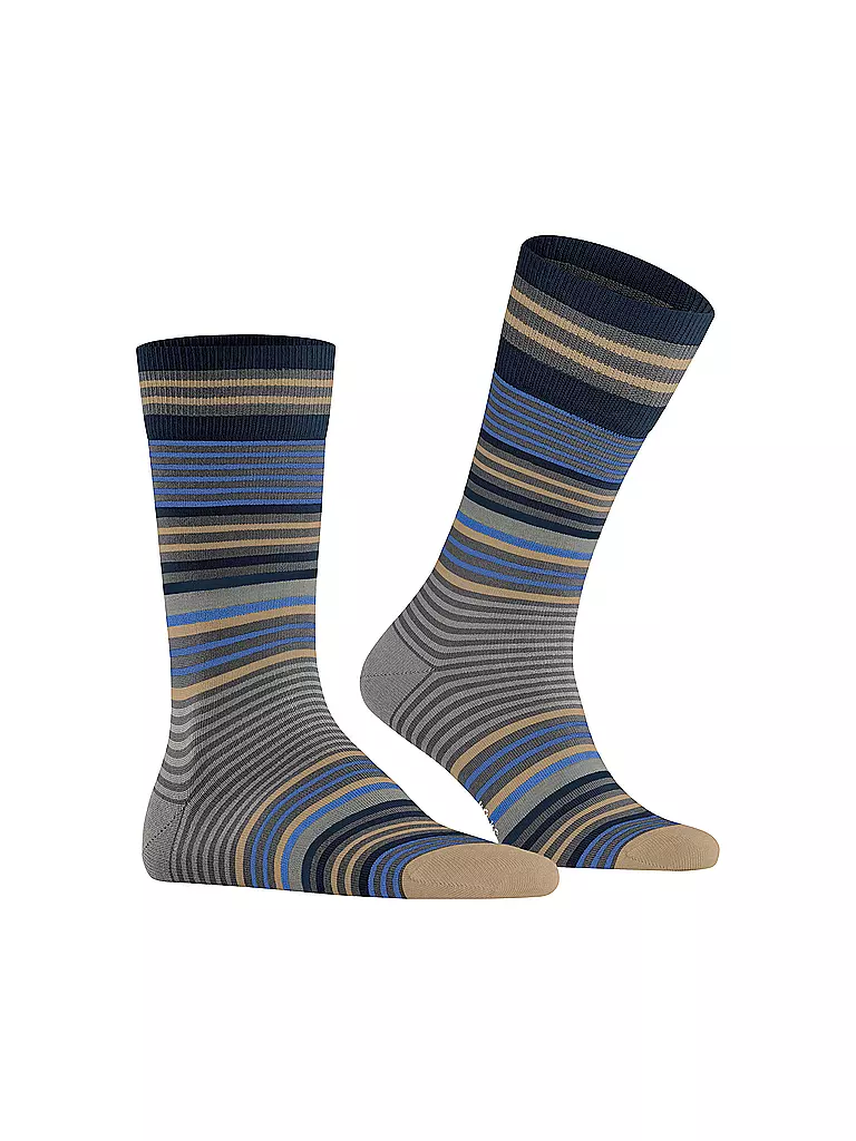 BURLINGTON Herren Socken STRIPE 40-46 dark grey olive