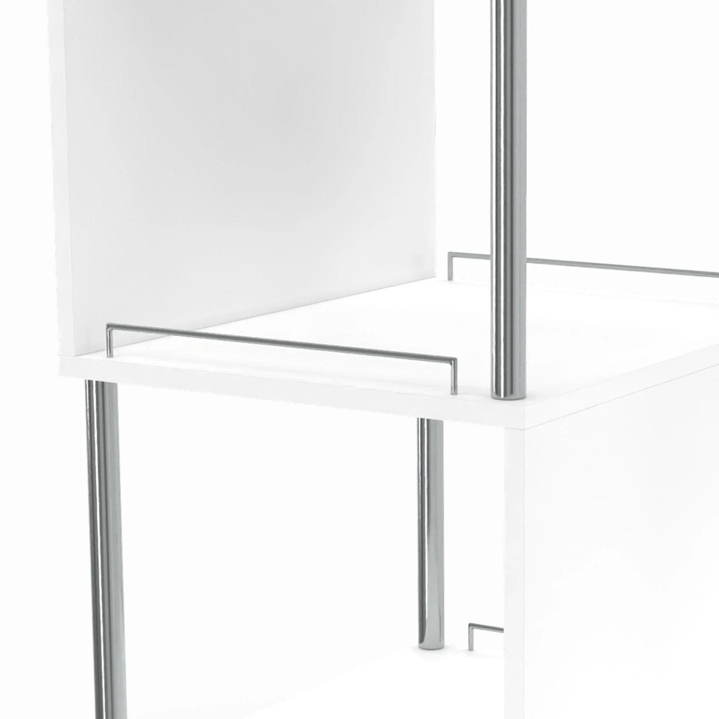 Table haute de bar bistrot KARL 2 personnes blanc