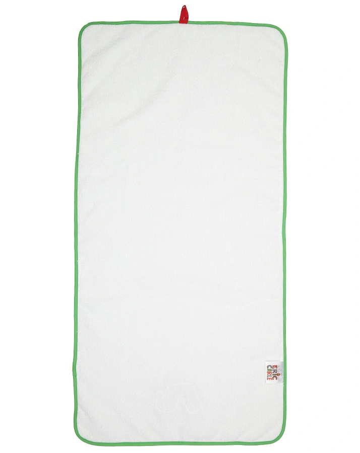 Handtuch RAUPE NIMMERSATT (50x100) in weiß/grün