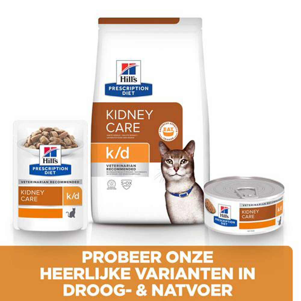 Hill's Prescription Diet Kidney Care k/d - Kattenvoer - 85 Gram - kip