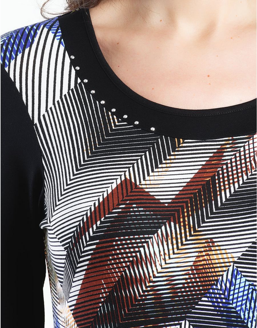 Top chic imprimé