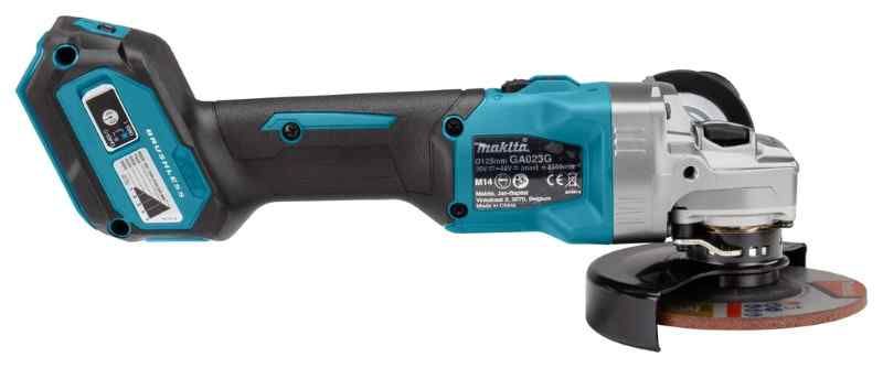 Makita GA023GZ 40V Max Haakse slijper 125 mm zonder accu en lader met vastzetschakelaar