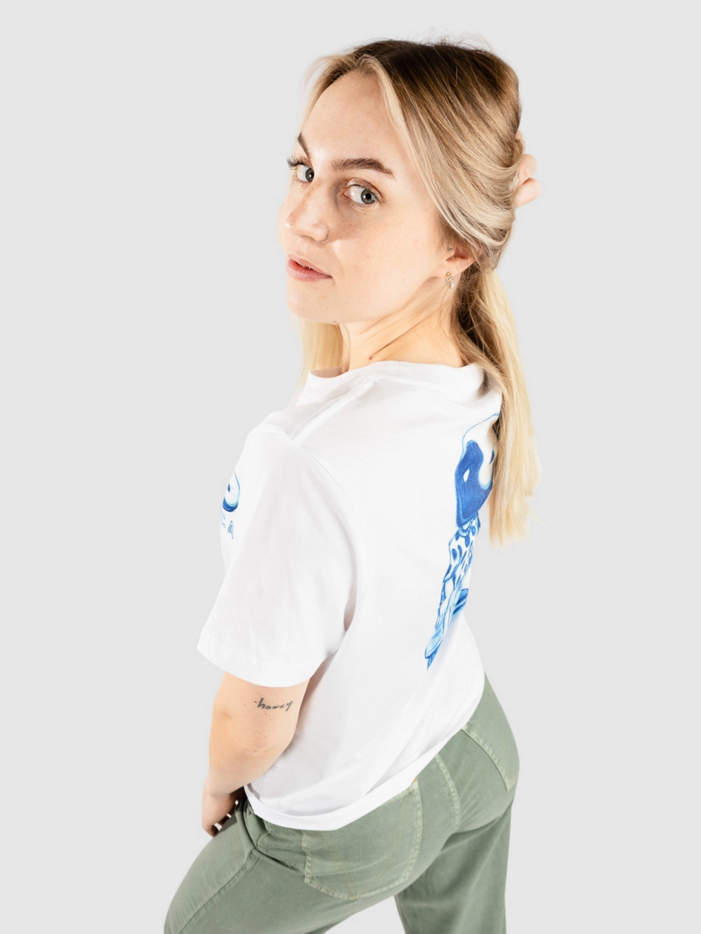 RVCA Balance Boy T-Shirt antique white