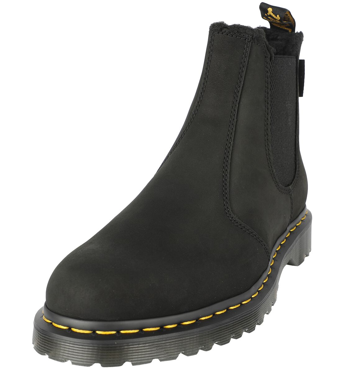 2976 - Black archive pull up & black borg fleece | Dr. Martens Bottes