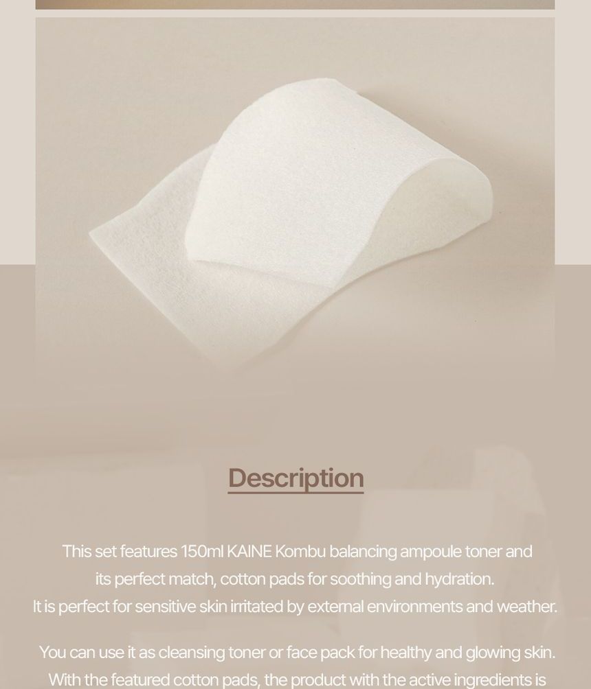 KAINE - Kombu Balancing Ampoule Toner Speciale Set
