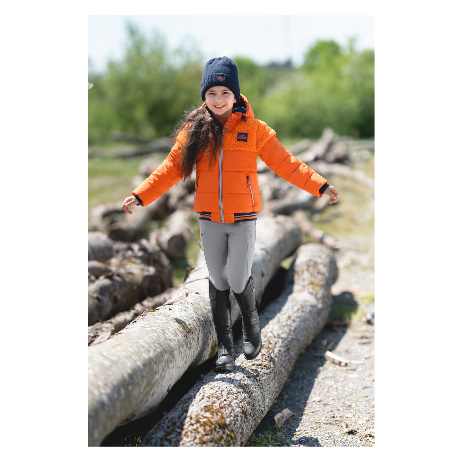 black forest kids Steppjacke  - red orange