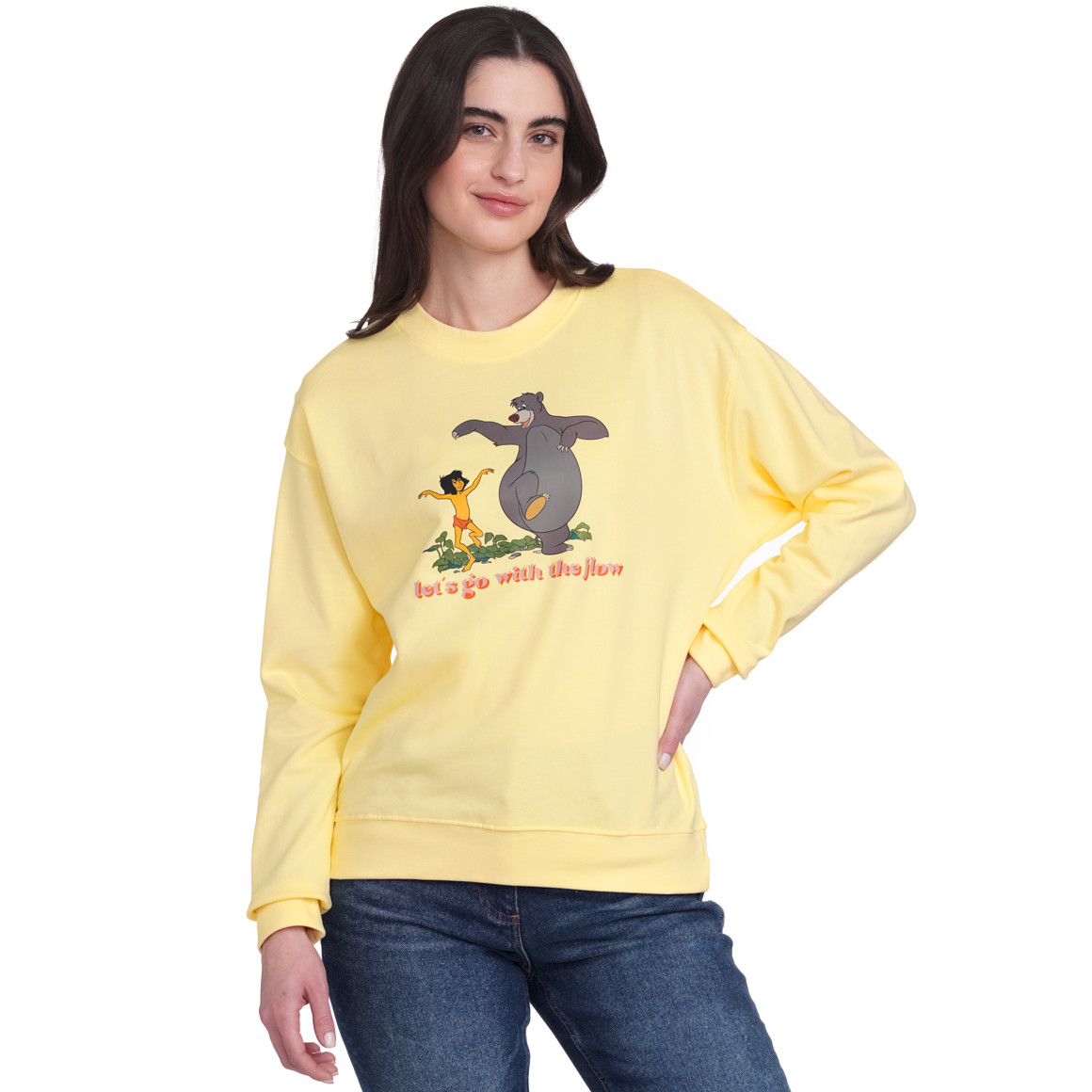 Gina Benotti Disney Classics Sweatshirt mit großem Motiv gelb