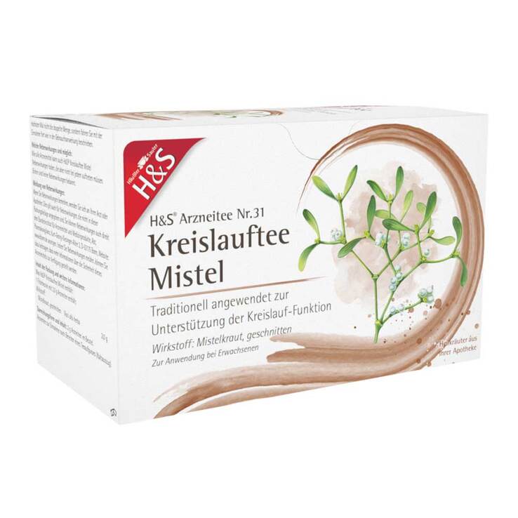 H&S Kreislauftee Mistel Filterbeutel, 20X2.0 g