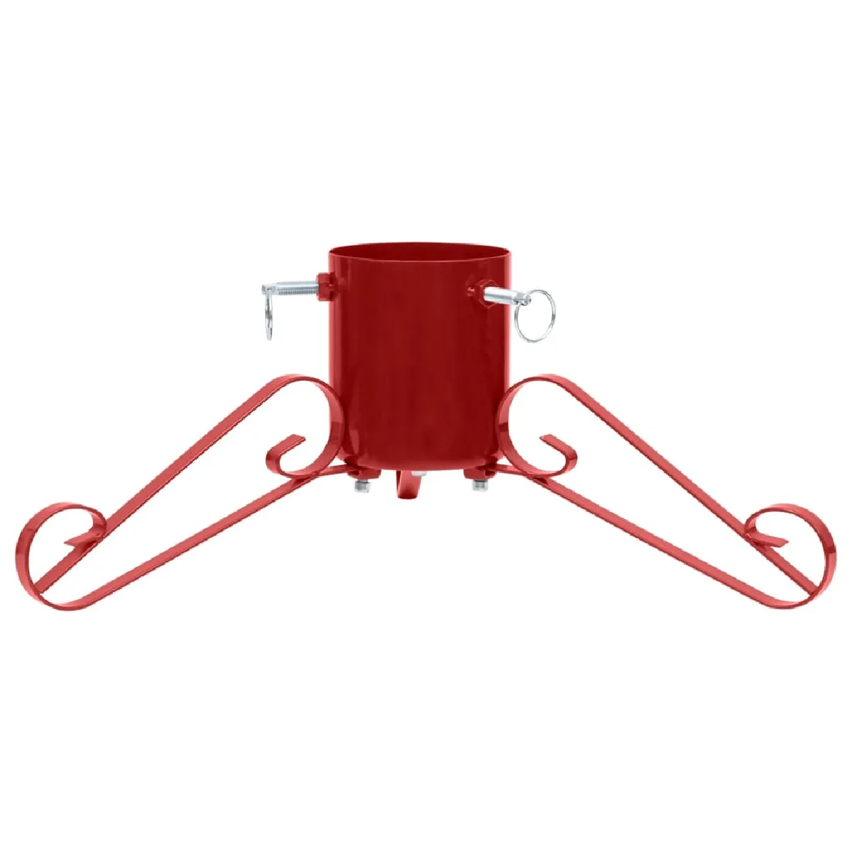 vidaXL Support de Sapin de Noël Rouge