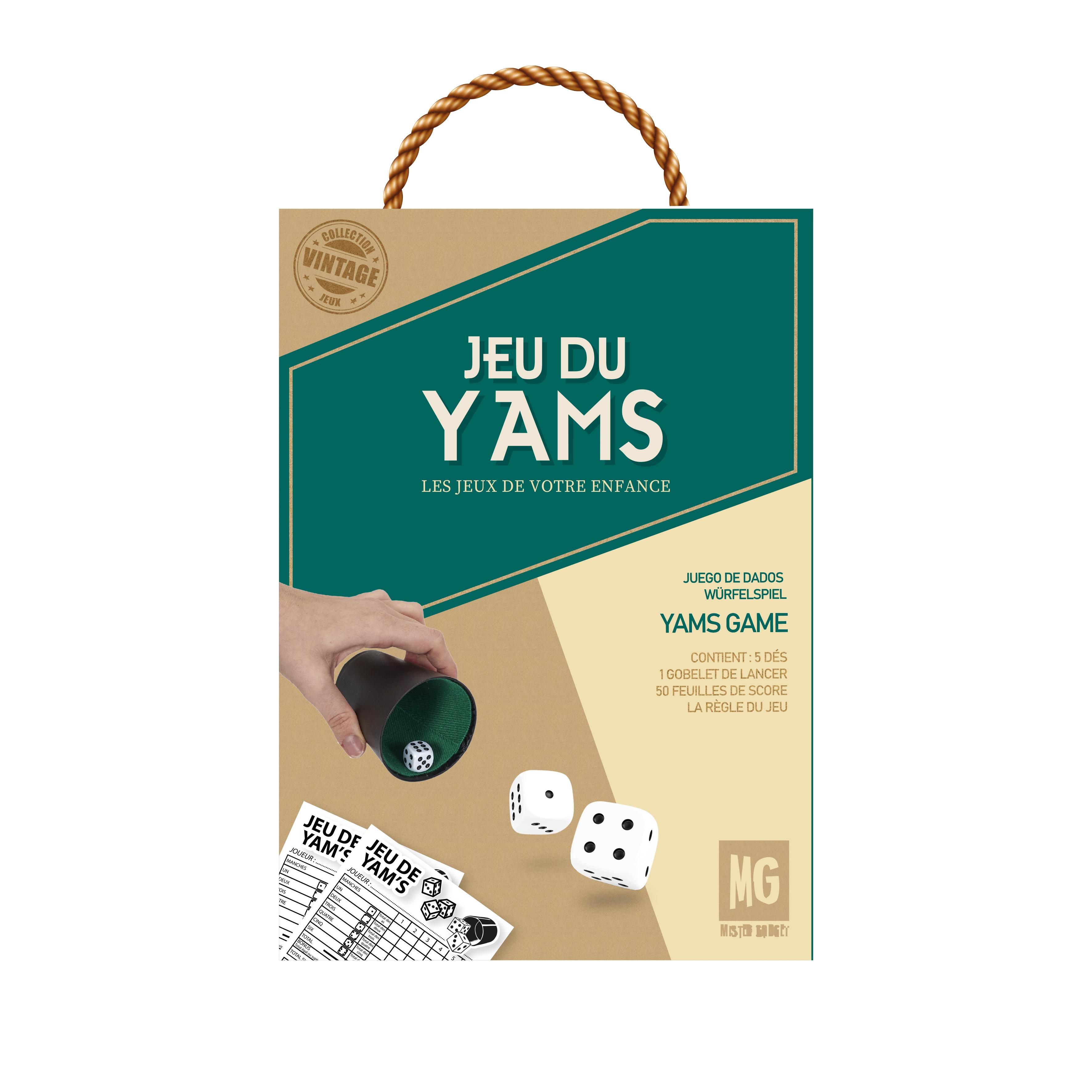 JEU YAMS DES GOBELET