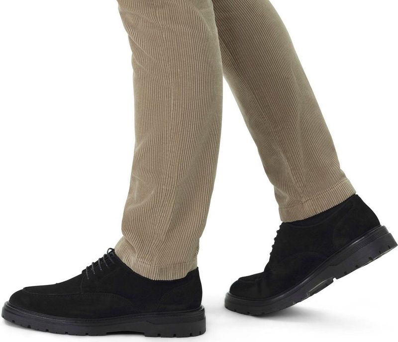 Manfield - Heren - Zwarte Veterboots - Suède - Vetersluiting - Hoge Zool