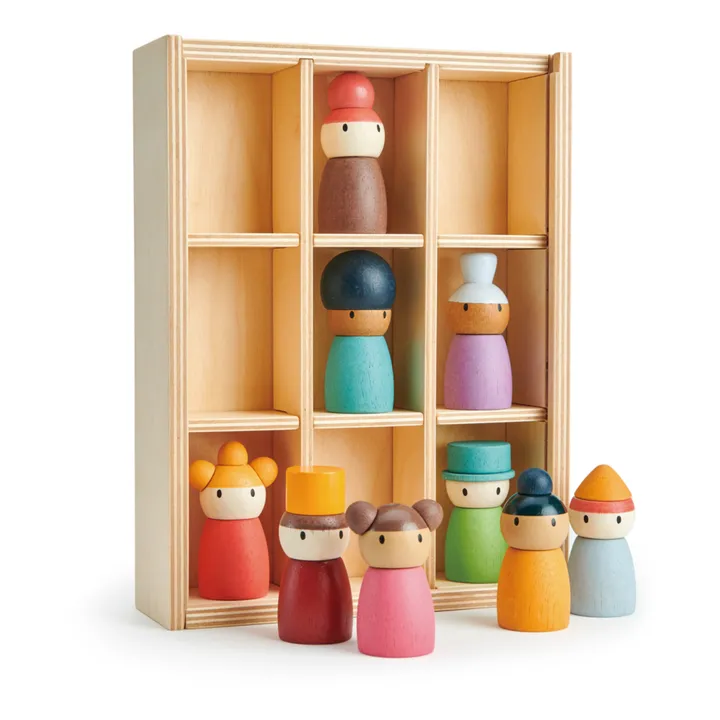 Tender Leaf Toys Hôtel Happy Folk et ses personnages en bois