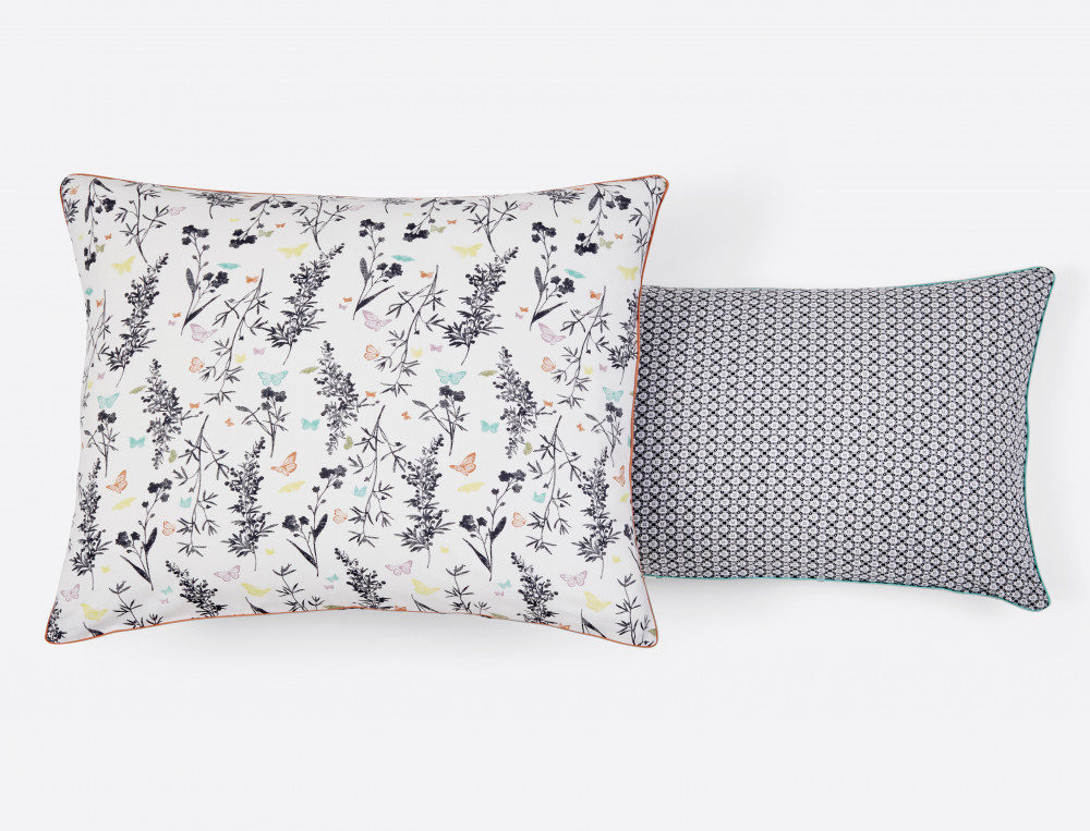 Taie d'oreiller fermeture zip-Jardin des poètes