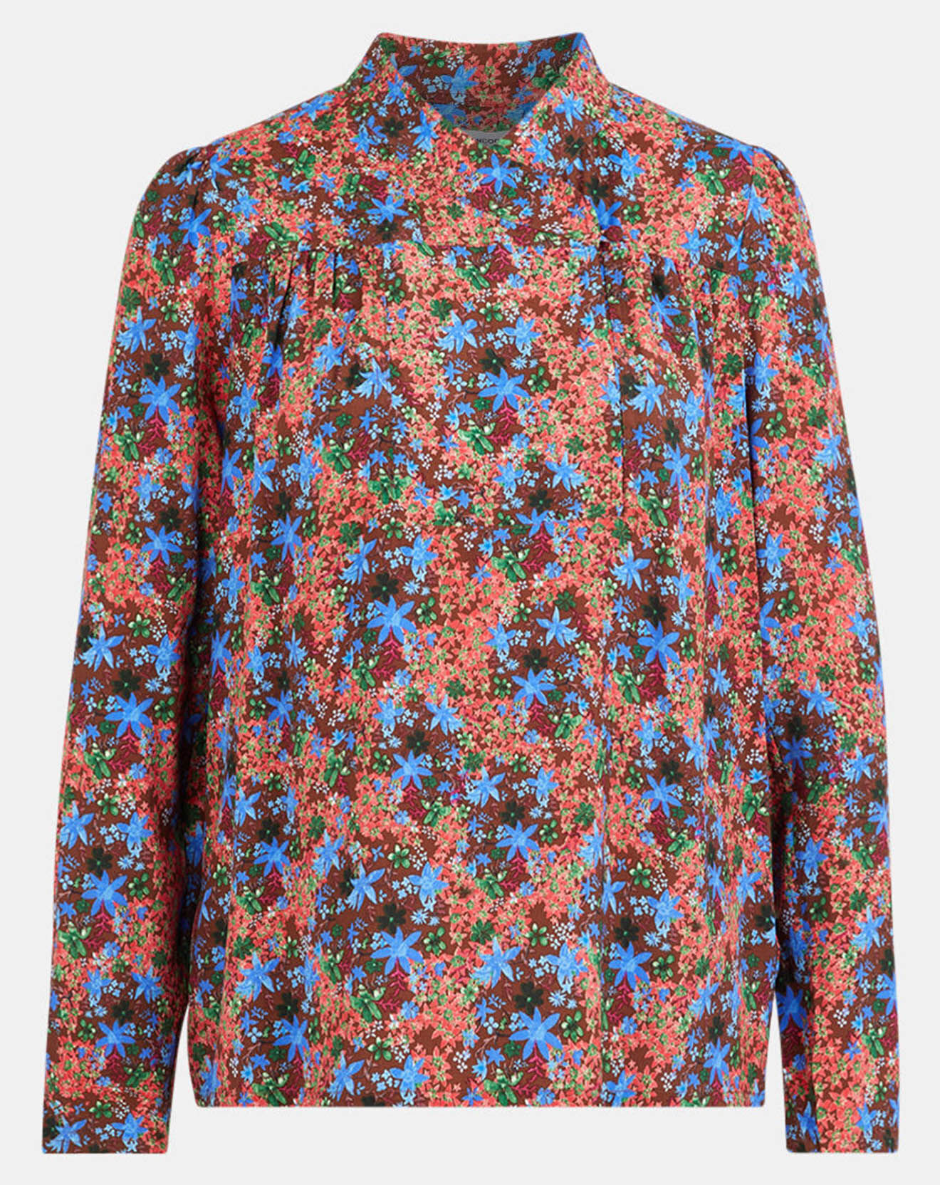 Suncoo Blouse Livia imprimée marron/bleu