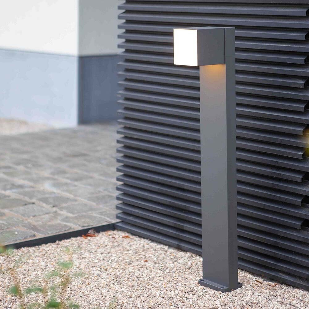 Cuba LED-padverlichting in antraciet, 12W, 600lm, IP54