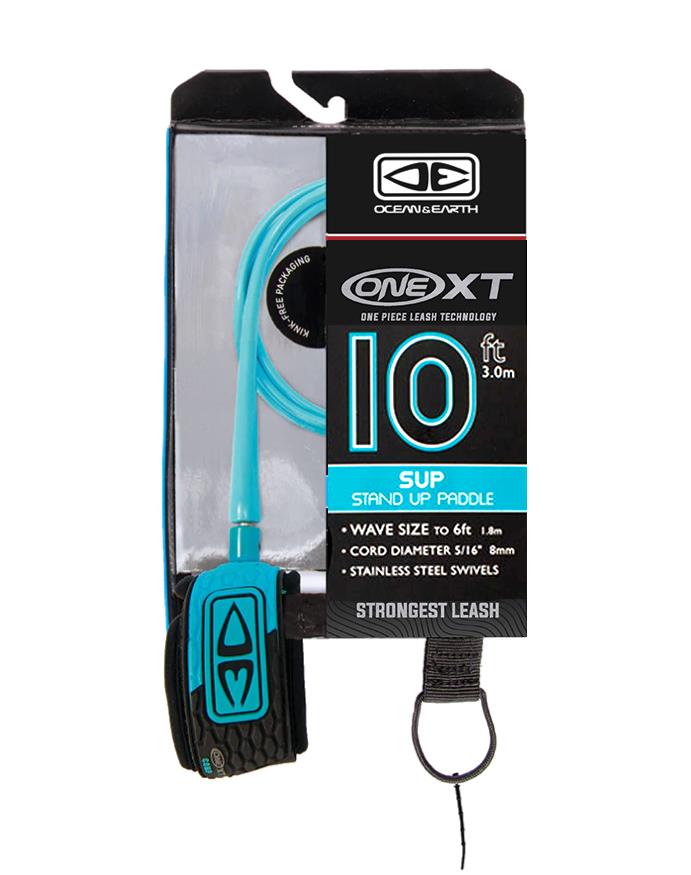 Ocean and earth Leash 10' one piece - One XT Aqua