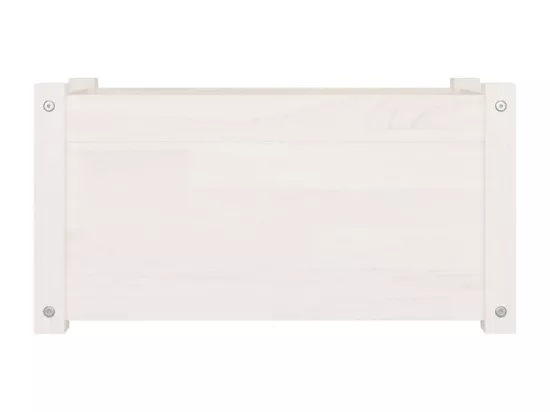 Jardinières d'extérieur 2 pièces Blanc 60x31x31 cm Bois de pin